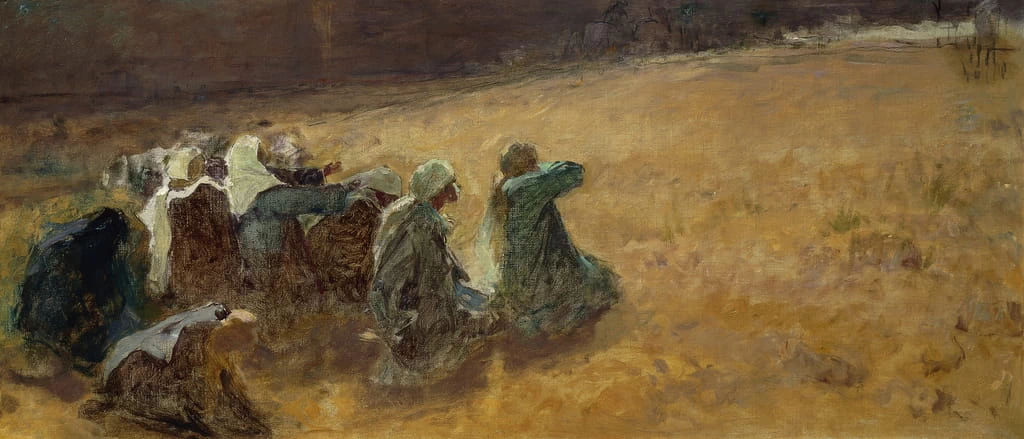 Le Marie assistono alla crocifissione di Cristo - dettaglio, Galleria Nazionale d'Arte Moderna, Roma